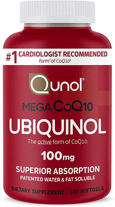 qunol mega coq10 ubiquinol benefits.